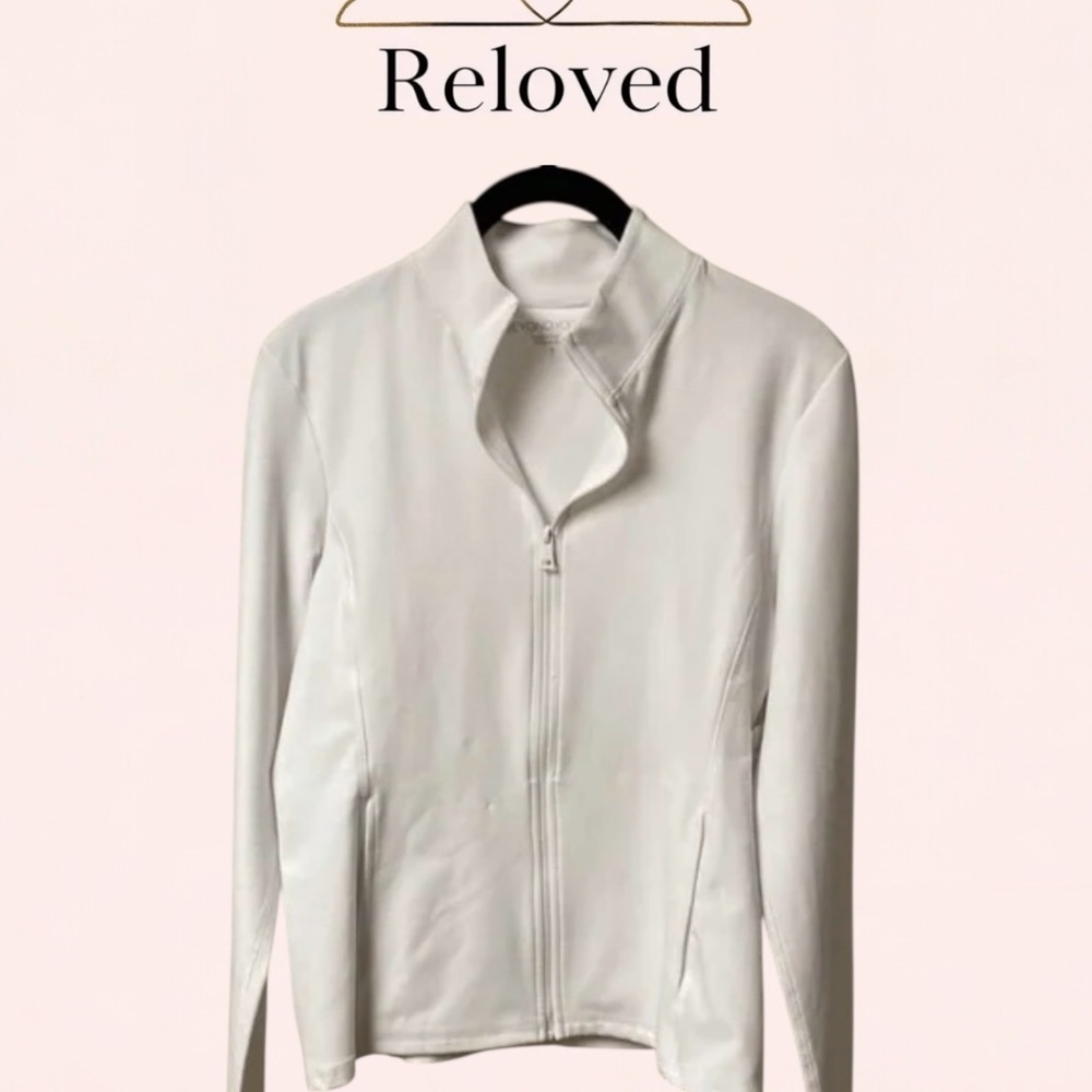 Beyond Yoga Cream Zip-Up
